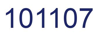 Number 101107 blue image