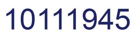 Número 10111945 imagen azul