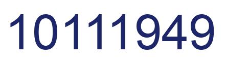 Número 10111949 imagen azul