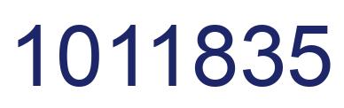 Number 1011835 blue image
