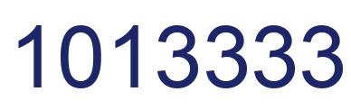 Number 1013333 blue image