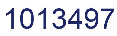 Number 1013497 blue image