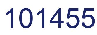 Number 101455 blue image