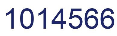 Number 1014566 blue image