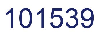 Number 101539 blue image