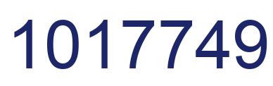 Number 1017749 blue image