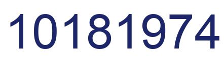 Number 10181974 blue image
