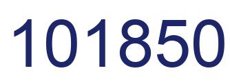 Number 101850 blue image