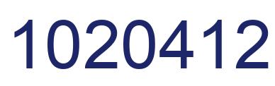 Number 1020412 blue image