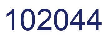 Number 102044 blue image