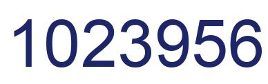 Number 1023956 blue image