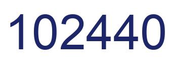 Número 102440 imagen azul
