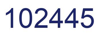 Número 102445 imagen azul