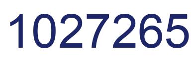 Number 1027265 blue image