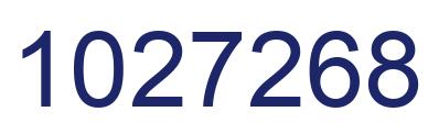 Number 1027268 blue image