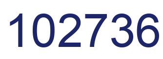 Number 102736 blue image