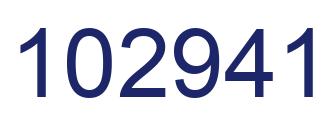 Number 102941 blue image