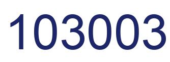 Número 103003 imagen azul