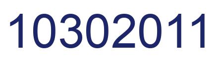 Number 10302011 blue image