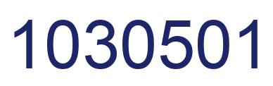 Number 1030501 blue image