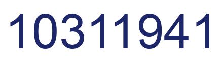 Number 10311941 blue image
