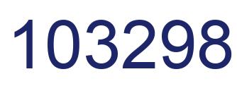 Number 103298 blue image