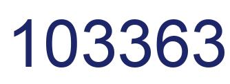 Number 103363 blue image