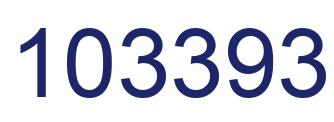 Number 103393 blue image