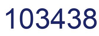 Number 103438 blue image