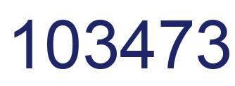Número 103473 imagen azul