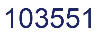 Número 103551 imagen azul