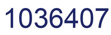 Number 1036407 blue image