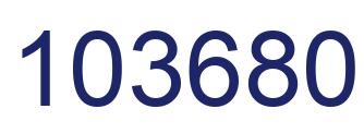 Number 103680 blue image