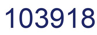 Number 103918 blue image