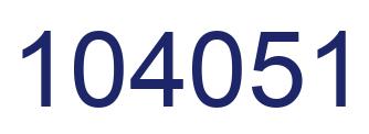 Número 104051 imagen azul