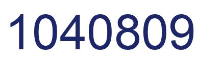 Number 1040809 blue image