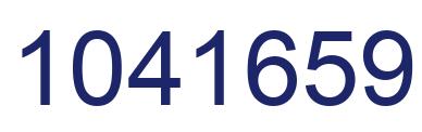 Number 1041659 blue image