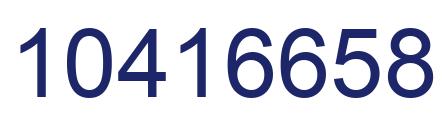 Number 10416658 blue image
