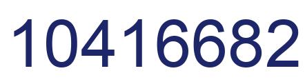 Número 10416682 imagen azul