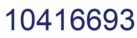 Number 10416693 blue image