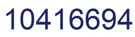 Number 10416694 blue image