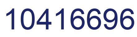 Number 10416696 blue image