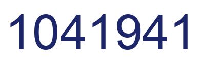 Number 1041941 blue image
