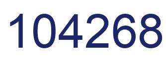 Number 104268 blue image