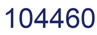 Number 104460 blue image