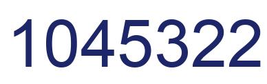 Number 1045322 blue image
