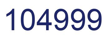 Number 104999 blue image