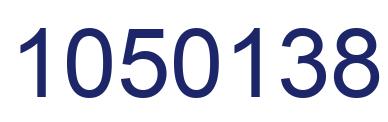 Number 1050138 blue image