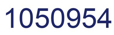 Number 1050954 blue image