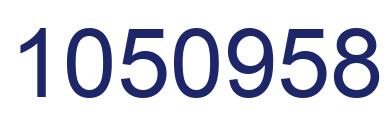 Number 1050958 blue image